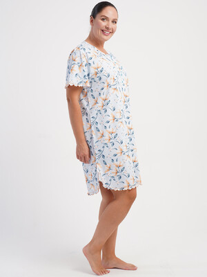 Купить Хлопковая ночная сорочка большого размера с коротким рукавом VIENETTA 5071670710 в Украина в Lingerie.ua - Одяг для дому та відпочинку, Фото 2