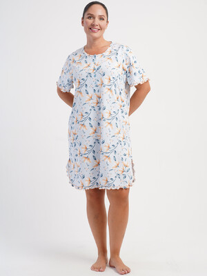 Купить Хлопковая ночная сорочка большого размера с коротким рукавом VIENETTA 5071670710 в Украина в Lingerie.ua - Одяг для дому та відпочинку, Фото 5