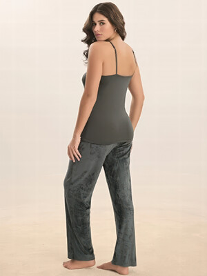 Купить Домашний женский комплект тройка из велюра SEVIM 16190 в Украина в Lingerie.ua - Одяг для дому та відпочинку, Фото 5