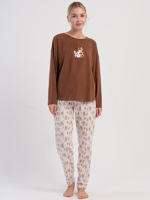 Купить Хлопковый домашний комплект с длинным рукавом VIENETTA PINK 5033693845 в Украина