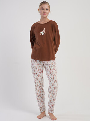 Купить Хлопковый домашний комплект с длинным рукавом VIENETTA PINK 5033693845 в Украина в Lingerie.ua - Одяг для дому та відпочинку, Фото 6