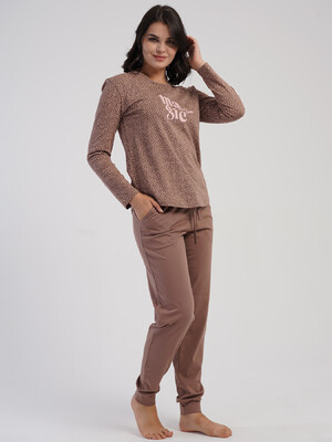 Купить Хлопковый домашний комплект с длинным рукавом VIENETTA 5033581550 в Украина в Lingerie.ua - Одяг для дому та відпочинку, Фото 2