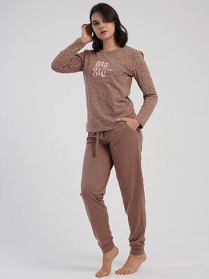 Купить Хлопковый домашний комплект с длинным рукавом VIENETTA 5033581550 в Украина в Lingerie.ua - Одяг для дому та відпочинку, Фото 5