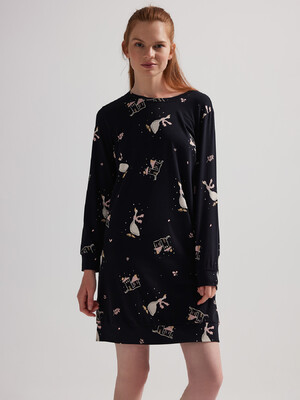 Купить Бавовняна туніка з довгим рукавом HAYS 62209 в Украина в Lingerie.ua - Одяг для дому та відпочинку, Фото 2