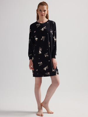 Купить Бавовняна туніка з довгим рукавом HAYS 62209 в Украина в Lingerie.ua - Одяг для дому та відпочинку, Фото 4