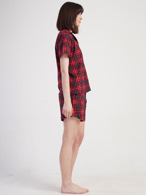 Купить Бавовняна класична піжама з шортами VIENETTA 5010333029 в Украина в Lingerie.ua - Одяг для дому та відпочинку, Фото 4