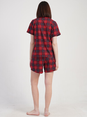 Купить Бавовняна класична піжама з шортами VIENETTA 5010333029 в Украина в Lingerie.ua - Одяг для дому та відпочинку, Фото 5