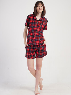 Купить Бавовняна класична піжама з шортами VIENETTA 5010333029 в Украина в Lingerie.ua - Одяг для дому та відпочинку, Фото 7