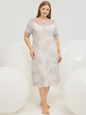 Ночная сорочка из вискозы с коротким рукавом SEVIM 16764