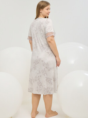 Купить Нічна сорочка з віскози з коротким рукавом SEVIM 16764 в Украина в Lingerie.ua - Одяг для дому та відпочинку, Фото 4