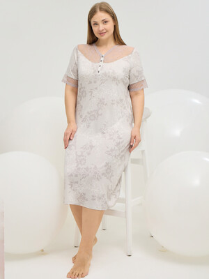 Купить Нічна сорочка з віскози з коротким рукавом SEVIM 16764 в Украина в Lingerie.ua - Одяг для дому та відпочинку, Фото 5