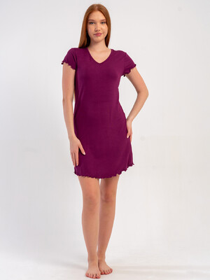 Купить Хлопковая домашняя туника женская VIENETTA 5080040000 в Украина в Lingerie.ua - Одяг для дому та відпочинку, Фото 4