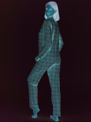 Купить Бавовняна класична піжама з довгим рукавом SEVIM 17143 в Украина в Lingerie.ua - Одяг для дому та відпочинку, Фото 3