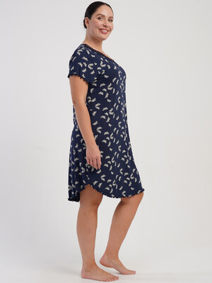 Купить Ночная сорочка большого размера с коротким рукавом VIENETTA 5080380043 в Украина в Lingerie.ua - Одяг для дому та відпочинку, Фото 4