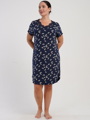 Купить Ночная сорочка большого размера с коротким рукавом VIENETTA 5080380043 в Украина в Lingerie.ua - Одяг для дому та відпочинку, Фото 5