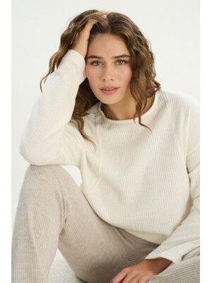 Купить Трикотажний домашній костюм з довгим рукавом SEVIM 16107 в Украина в Lingerie.ua - Одяг для дому та відпочинку, Фото 3