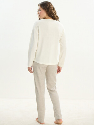 Купить Трикотажний домашній костюм з довгим рукавом SEVIM 16107 в Украина в Lingerie.ua - Одяг для дому та відпочинку, Фото 4