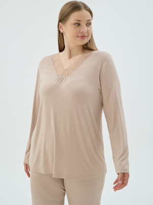 Купить Домашній комплект великого розміру з довгим рукавом SEVIM 17355 в Украина в Lingerie.ua - Одяг для дому та відпочинку, Фото 2