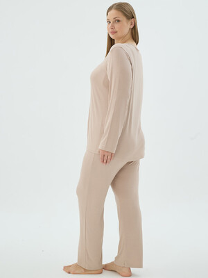 Купить Домашній комплект великого розміру з довгим рукавом SEVIM 17355 в Украина в Lingerie.ua - Одяг для дому та відпочинку, Фото 3