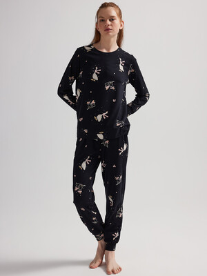 Бавовняний домашній комплект з довгим рукавом HAYS 62210