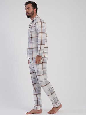 Купить Флісова класична піжама з довгим рукавом VIENETTA MAN 1618361133 в Украина в Lingerie.ua - Одяг для дому та відпочинку, Фото 3