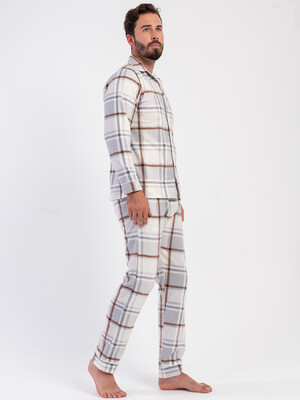 Купить Флісова класична піжама з довгим рукавом VIENETTA MAN 1618361133 в Украина в Lingerie.ua - Одяг для дому та відпочинку, Фото 4