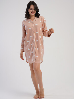 Купить Флісовий халат жіночий на ґудзиках VIENETTA 1618511132 в Украина в Lingerie.ua - Одяг для дому та відпочинку, Фото 5