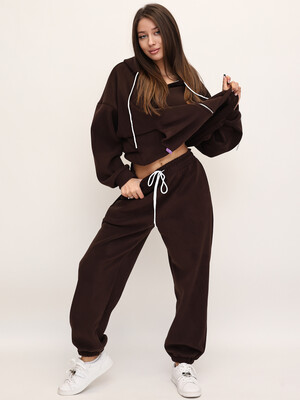 Купить Теплый флисовый костюм с капюшоном LINGERIE 170829 в Украина в Lingerie.ua - Одяг для дому та відпочинку, Фото 6