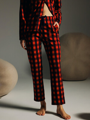 Купить Классическая пижама в клетку с рукавом HAYS 62126 в Украина в Lingerie.ua - Одяг для дому та відпочинку, Фото 3