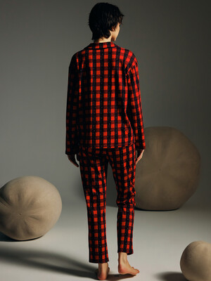 Купить Классическая пижама в клетку с рукавом HAYS 62126 в Украина в Lingerie.ua - Одяг для дому та відпочинку, Фото 7
