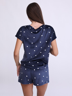 Купить Велюровый костюм из футболки и шорт LINGERIE 170747-П в Украина в Lingerie.ua - Одяг для дому та відпочинку, Фото 8