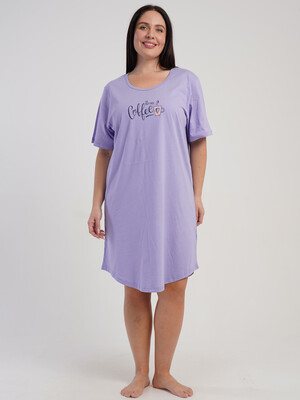 Хлопковая туника большого размера с коротким рукавом VIENETTA 5100270000