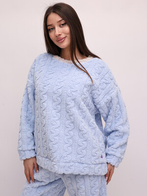 Купить Теплий плюшевий домашній костюм LINGERIE 170814-Ж в Украина в Lingerie.ua - Одяг для дому та відпочинку, Фото 2