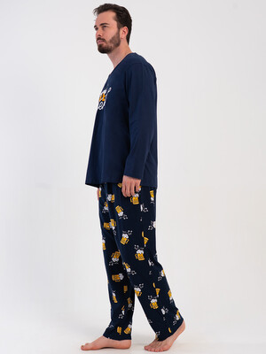 Купить Хлопковый домашний костюм большого размера с длинным рукавом VIENETTA MAN 5090130601 в Украина в Lingerie.ua - Одяг для дому та відпочинку, Фото 4