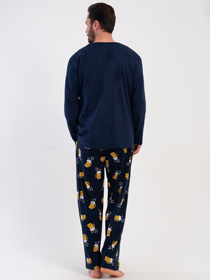 Купить Хлопковый домашний костюм большого размера с длинным рукавом VIENETTA MAN 5090130601 в Украина в Lingerie.ua - Одяг для дому та відпочинку, Фото 5