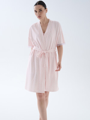 Купить Хлопковый халат с коротким рукавом и кружевом HAYS 70289 в Украина в Lingerie.ua - Одяг для дому та відпочинку, Фото 5