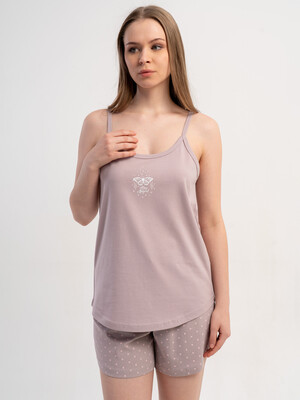 Купить Бавовняний домашній комплект з майки та шортів VIENETTA 5110481405 в Украина в Lingerie.ua - Одяг для дому та відпочинку, Фото 7