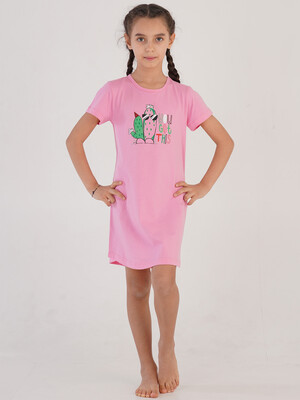 Купить Хлопковая туника с коротким рукавом VIENETTA 2126970000  в Украина в Lingerie.ua - Одяг для дому та відпочинку, Фото 4