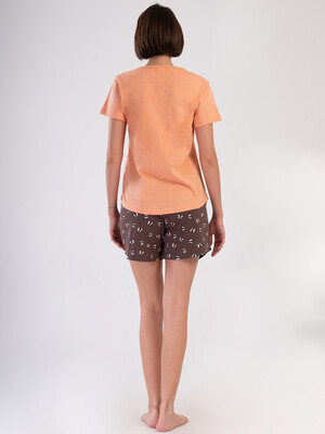 Купить Хлопковый домашний костюм из футболки и шорт VIENETTA 4090894906 в Украина в Lingerie.ua - Одяг для дому та відпочинку, Фото 4