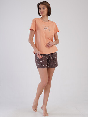 Купить Хлопковый домашний костюм из футболки и шорт VIENETTA 4090894906 в Украина в Lingerie.ua - Одяг для дому та відпочинку, Фото 5