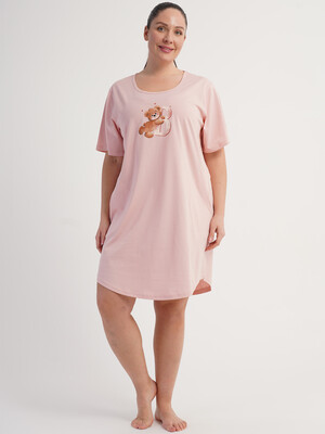 Купить Хлопковая туника большого размера с карманами VIENETTA 6011500000 в Украина в Lingerie.ua - Одяг для дому та відпочинку, Фото 3