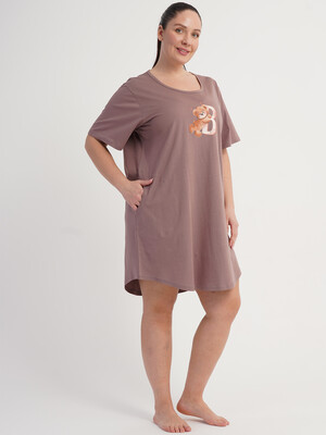 Купить Хлопковая туника большого размера с карманами VIENETTA 6011500000 в Украина в Lingerie.ua - Одяг для дому та відпочинку, Фото 6