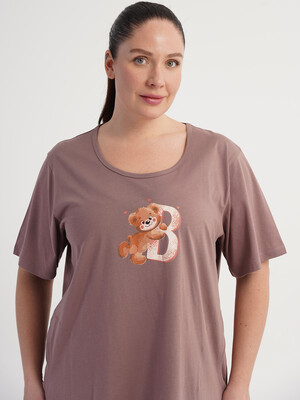 Купить Хлопковая туника большого размера с карманами VIENETTA 6011500000 в Украина в Lingerie.ua - Одяг для дому та відпочинку, Фото 8