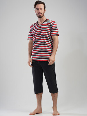 Купить Трикотажний літній комплект з коротким рукавом (футболка + капрі) VIENETTA MAN 1111850000 в Украина в Lingerie.ua - Одяг для дому та відпочинку, Фото 3