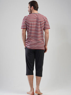 Купить Трикотажний літній комплект з коротким рукавом (футболка + капрі) VIENETTA MAN 1111850000 в Украина в Lingerie.ua - Одяг для дому та відпочинку, Фото 4