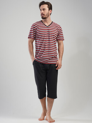 Купить Трикотажний літній комплект з коротким рукавом (футболка + капрі) VIENETTA MAN 1111850000 в Украина в Lingerie.ua - Одяг для дому та відпочинку, Фото 6