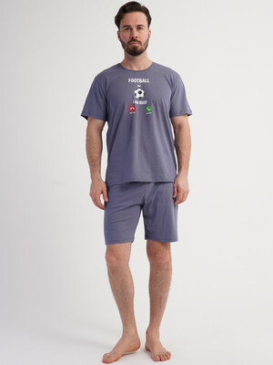 Купить Хлопковый костюм летний мужской (футболка + шорты) VIENETTA MAN 6010950000 в Украина в Lingerie.ua - Одяг для дому та відпочинку, Фото 5