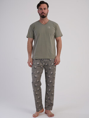 Купить Хлопковый домашний костюм (футболка + брюки) VIENETTA MAN 6010747351 в Украина в Lingerie.ua - Одяг для дому та відпочинку, Фото 2