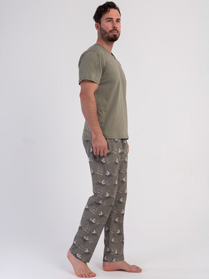 Купить Хлопковый домашний костюм (футболка + брюки) VIENETTA MAN 6010747351 в Украина в Lingerie.ua - Одяг для дому та відпочинку, Фото 4