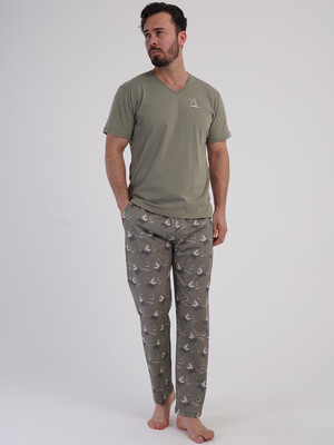 Купить Хлопковый домашний костюм (футболка + брюки) VIENETTA MAN 6010747351 в Украина в Lingerie.ua - Одяг для дому та відпочинку, Фото 5